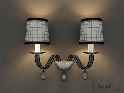 Masiero 7600 A2 wall lamp 3D model