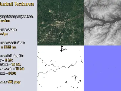 Kansas City United States City Landscape 3D Model 3D model