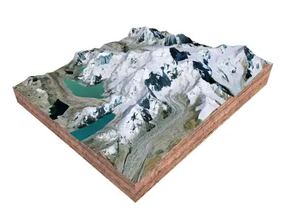 Shishapangma Mountain China 3D model