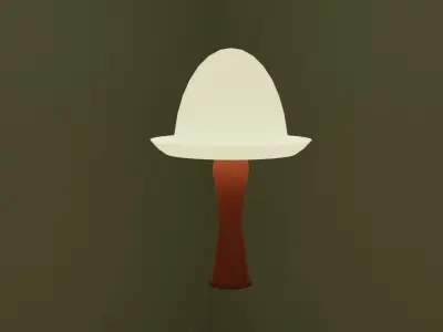 Simple 3D Desk Lamp Free low-poly 3D model