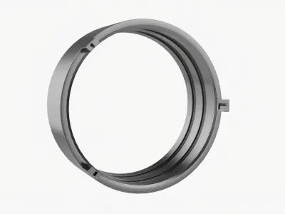 Bank vault door 3D model