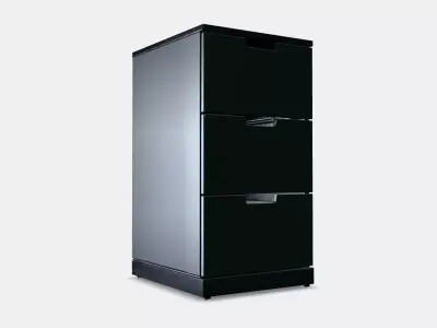 NORDLI Chest of 3 drawers 2 Low-poly 3D model