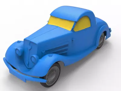 Peugeot 401 1934 Classic Car 3D print model