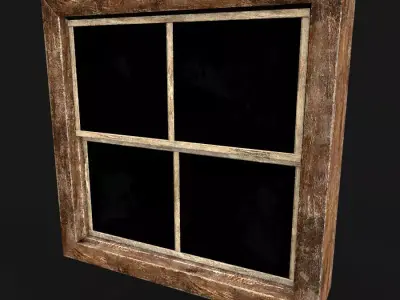  Vintage Saloon Furniture Collection 41 Rustic Western Props Low-poly 3D model