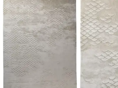 Scales Pearl rug 3D model