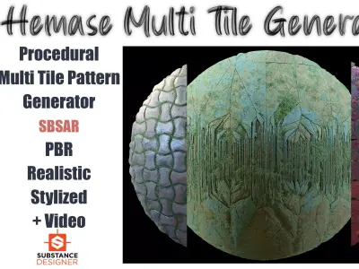 Hemase Multi Tile Generator - SBSAR Texture