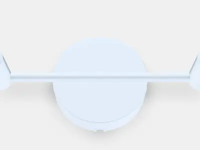 KRUSNATE Ceiling spotlight with 2 spots Low-poly 3D model