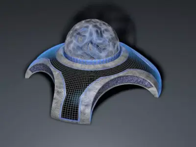 Planetary Double Canon 3D model