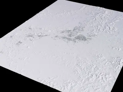 Pyongyang North Korea City Landscape 3D Model 3D model