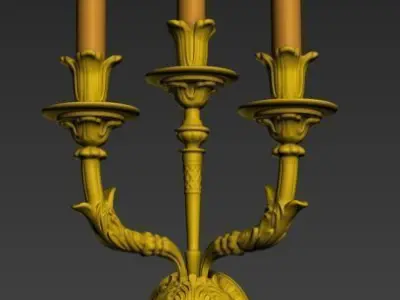 vintage wall lamp 10 Low-poly 3D model