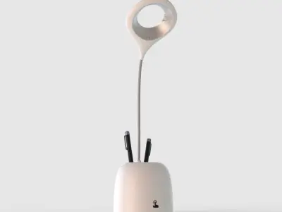 Wireless Desk Reading Lamp Free 3D model