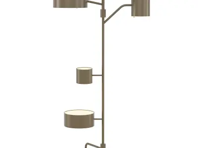 Statistocrat floor lamp with three lamps 3D model