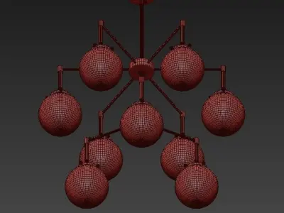 Elk chandelier 3D model buy