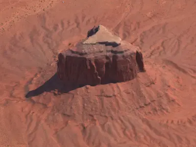 Monument Valley Butte Mountain 03 3D model