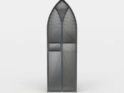 Window stained glass Low-poly 3D model