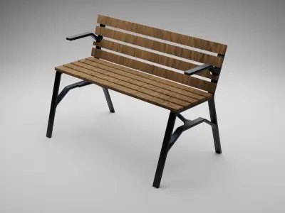Park Bench 3D model