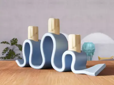 Standard Taper Candle Holder - 343 3D print model