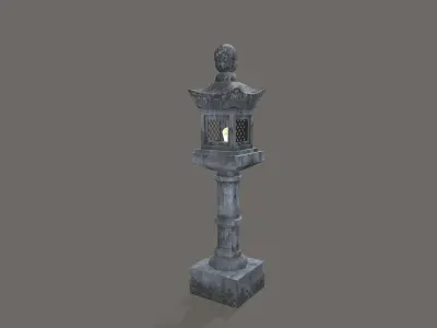 Pathway Lantern 1 Low-poly 3D model