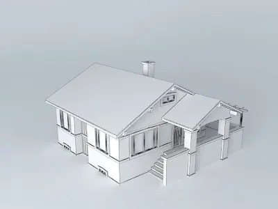 Bungalow house Free 3D model