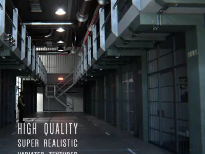 Prison cells 3D model