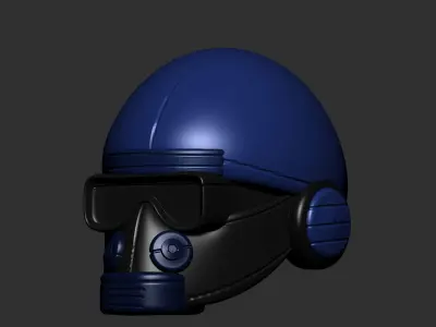 helmet high poly sculpt 3d printable ver 7 3D model 3D model 90