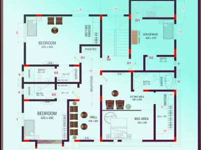 Minimal Modern House Design  Project A111 SketchUp  DWG 3D model
