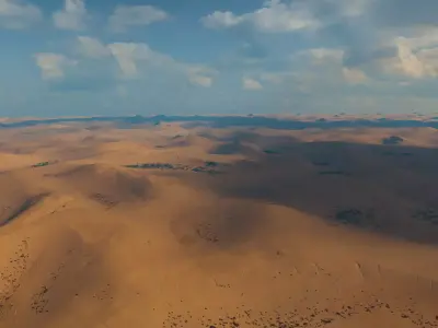 Landscape Desert Dunes Low-poly 3D model