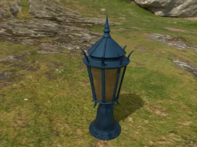 Big Lamp  Low-poly 3D model