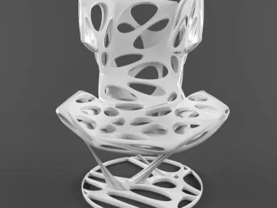 Futuristic Sci-Fi Chair Armchair for Modern Scenes Living Room 3D model