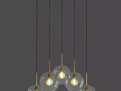CHANDELIER TANGO 5 LIGHT 3D model