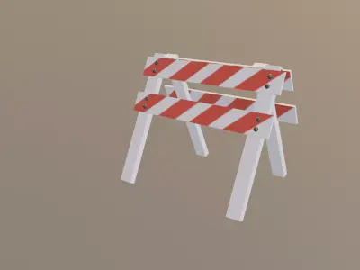Safety Barrier 3D model