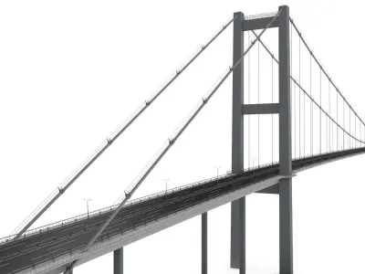 Bosphorus Suspension Bridge 3D model