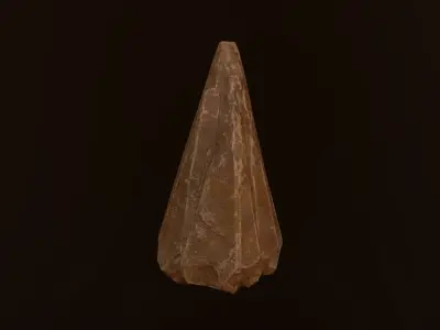 Desert Low Poly Rock Low-poly 3D model