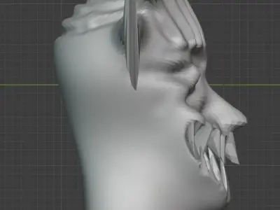 horror head 3d model 3D model