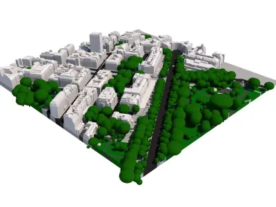 London city tile Level 2 block TQ2980 South East 3D model