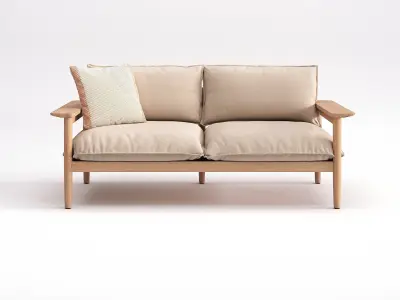 Terassi Two Seater Sofa 3D model