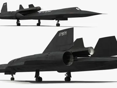  Lockheed SR-71 Strategic Recon Jet with Attached D-21 Drone 