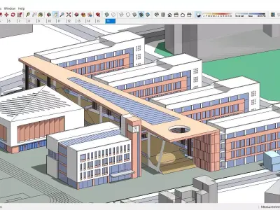 Sketchup School and University S4 3D model