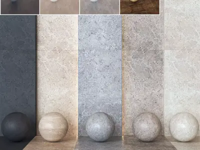 Marazzi Mystone Gris Fleury Tiles - 5 Colors -Set of 25 Texture