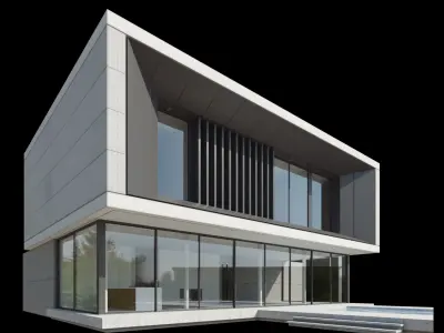 Modern Villa Design 009 3D model