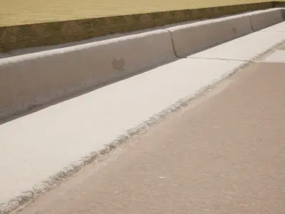 Realistic Road Pack Low-poly 3D model