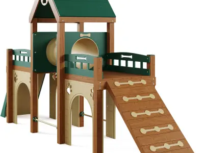 Dog training ground equipment 2 by TerraBound Solutions 3D model