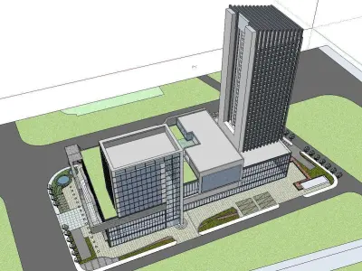 vacation spot-Resort-Fashion Leisure Hotel-0241 3D model