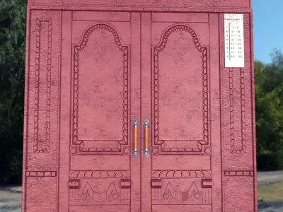door old - baroque style 3D model