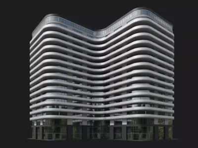 Wavecrest Towers 3D model