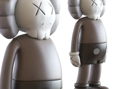 Kaws Four Foot Companion Brown 3D model