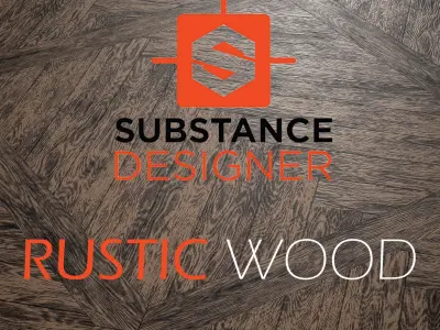 Rustic Wood Material - Substance Designer Texture