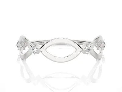 Light Minimalist Diamond Ring 3D print model order