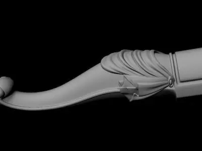 leg High quality 3d models for processing on a cnc machine 3D model 8
