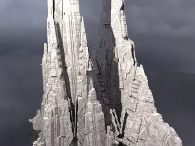 District 10 Mothership Tower 2 designs  3D model